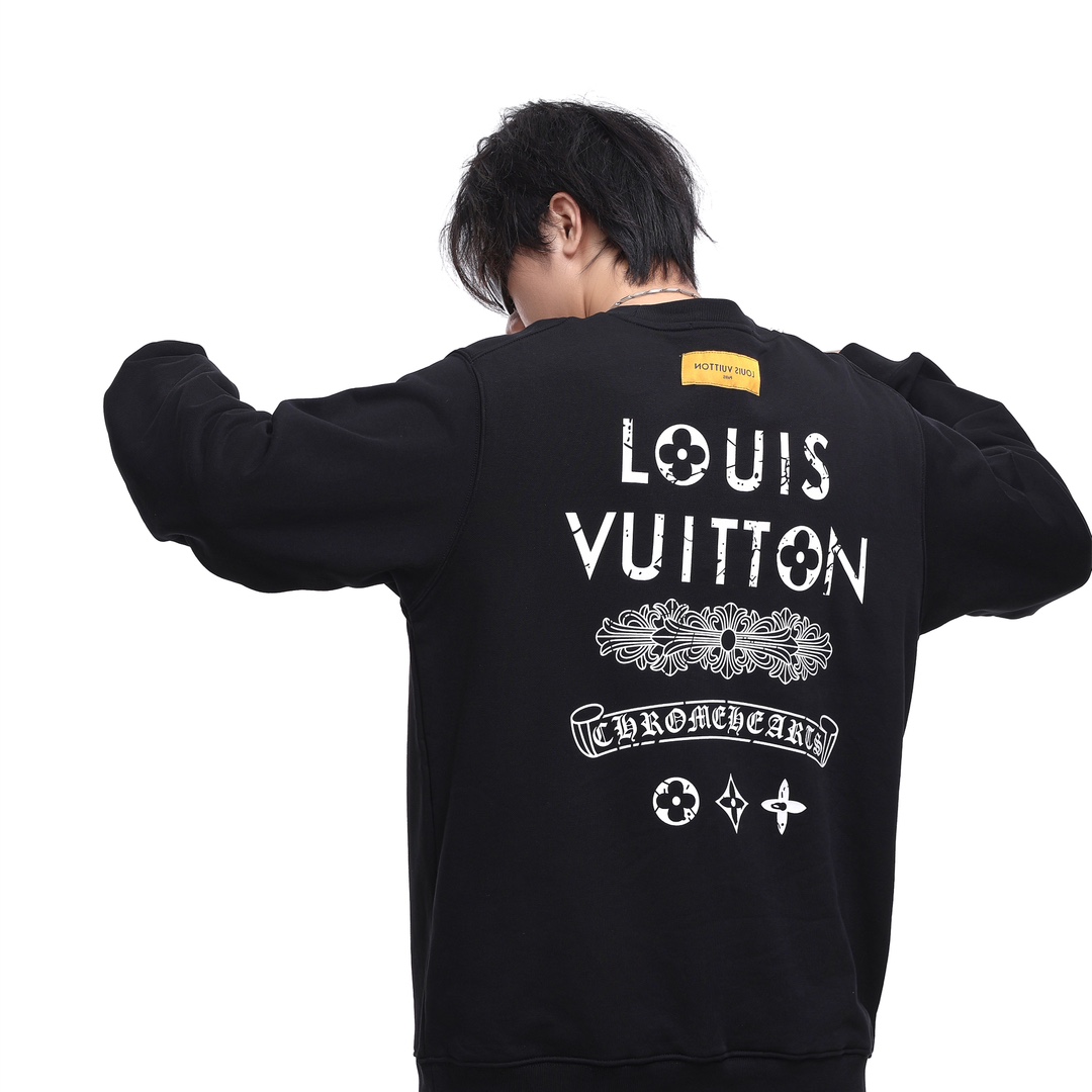 16路易威登Louis Vuitton 克罗星联名印花卫衣