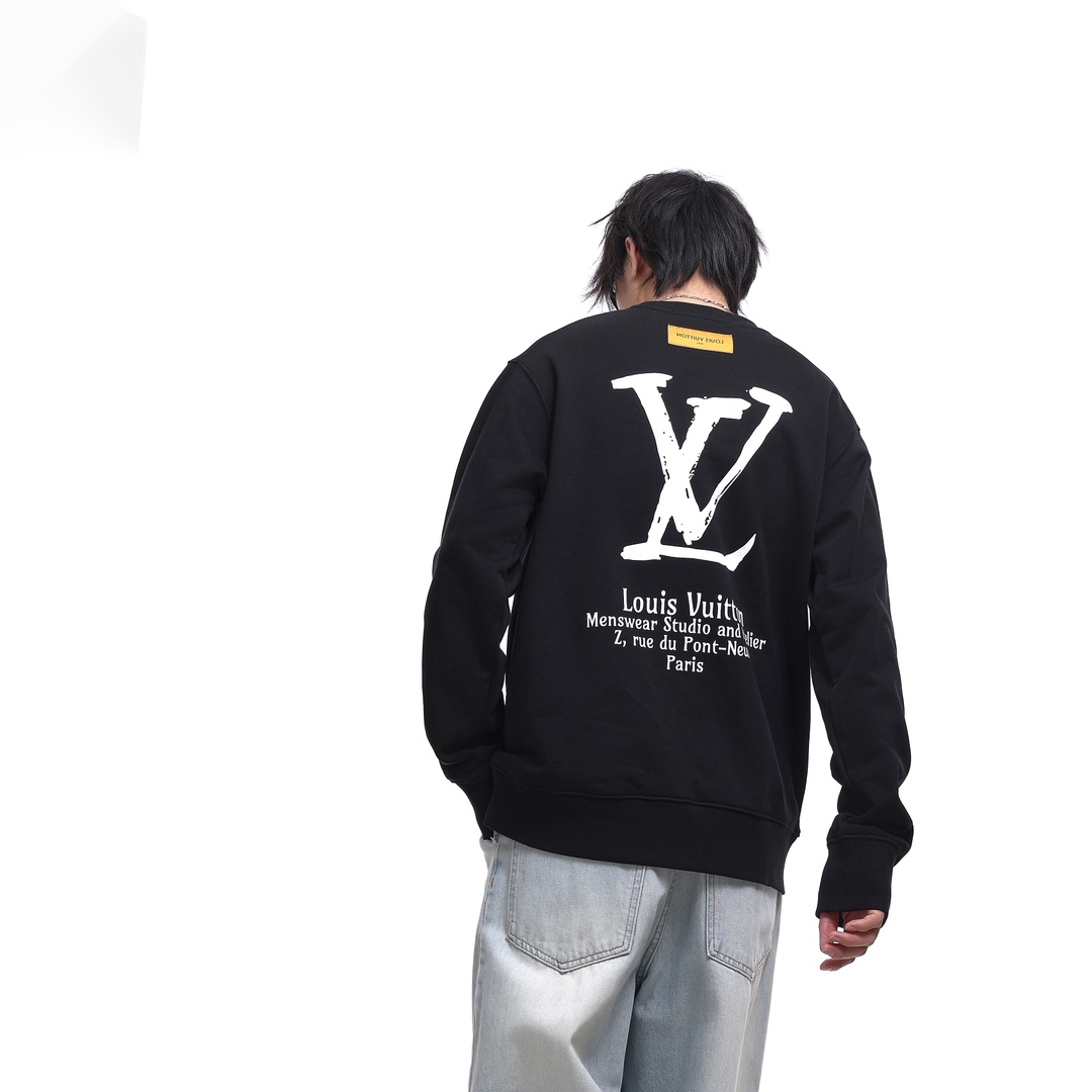 16路易威登Louis Vuitton 经典款联名印花卫衣