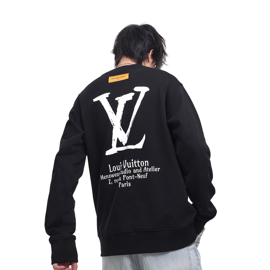 16路易威登Louis Vuitton 经典款联名印花卫衣