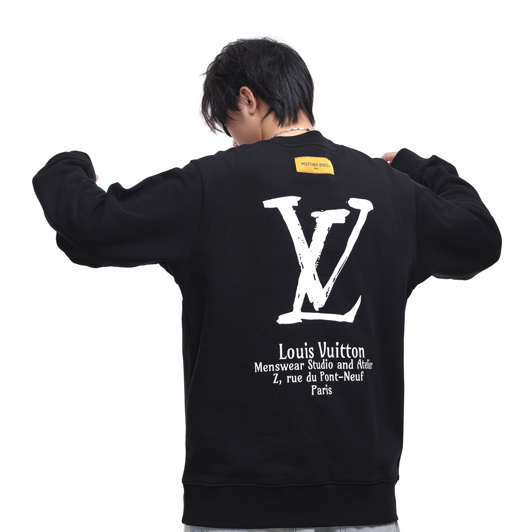 16路易威登Louis Vuitton 经典款联名印花卫衣