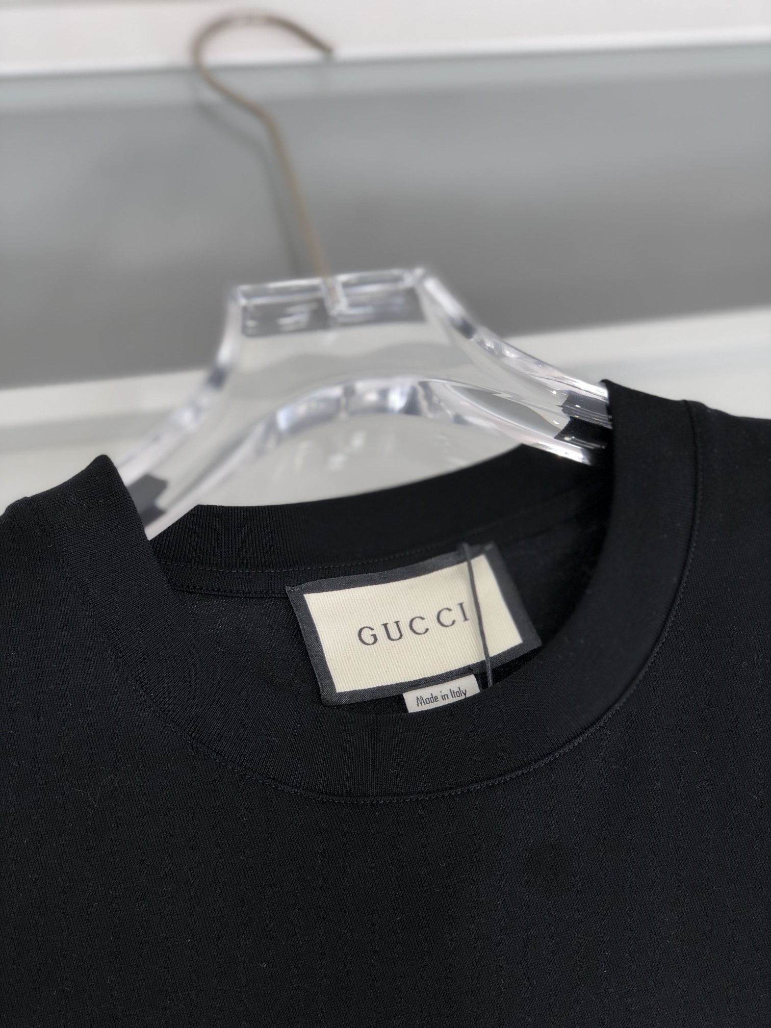 Gucci2024春夏新款首发专柜最新款短袖圆领T恤高端订制设计前卫时尚！品牌logo重工艺设计高端定制