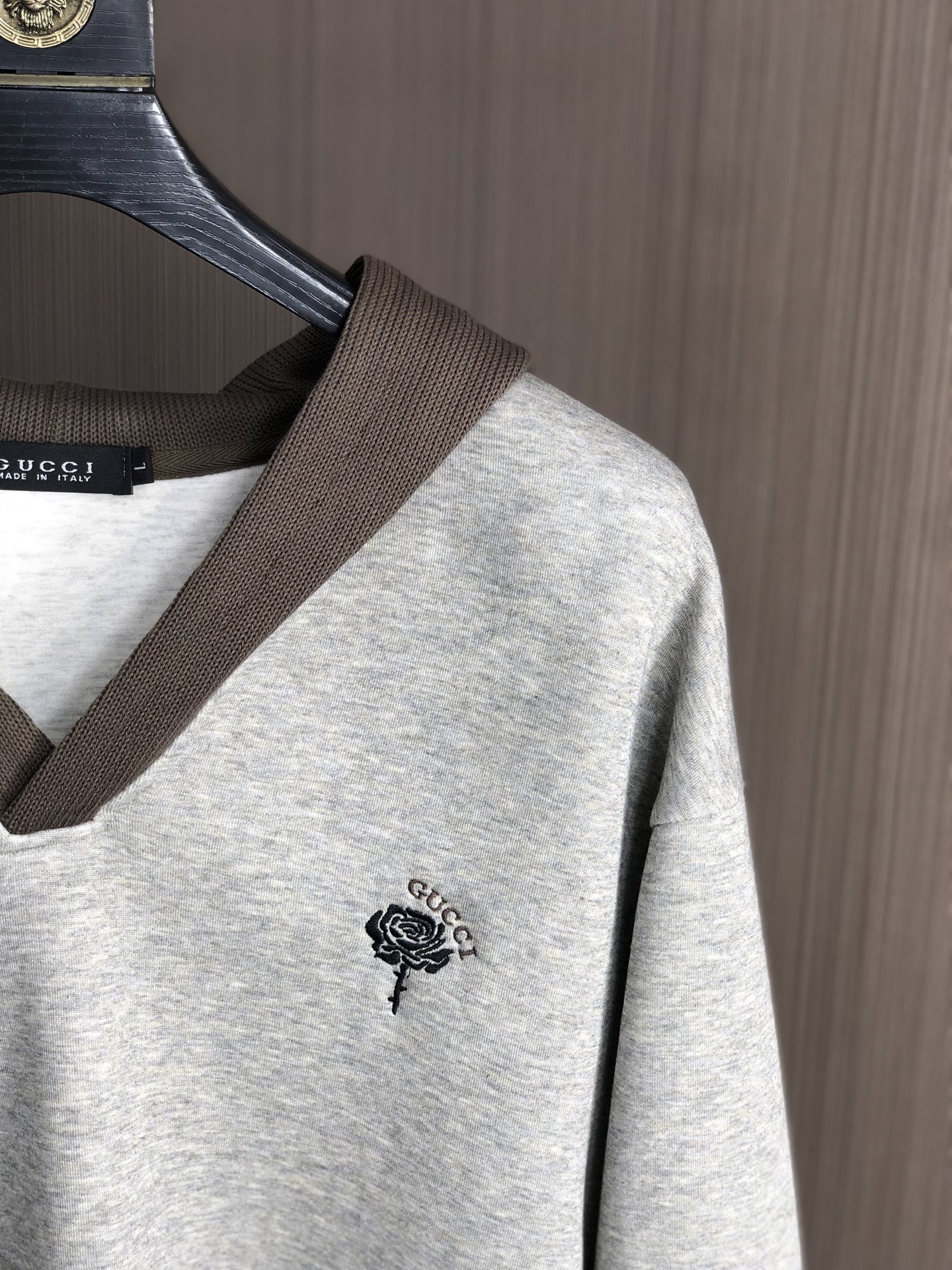 。Gucci。2025秋冬新款字母logo针织棉卫衣T恤 渠道精品！都市系列产物，奢华程度满分的字母lo