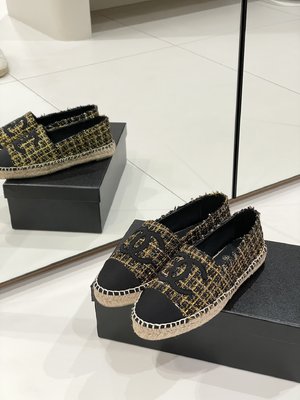 Chanel Shop Shoes Espadrilles Supplier in China Pink Sheepskin
