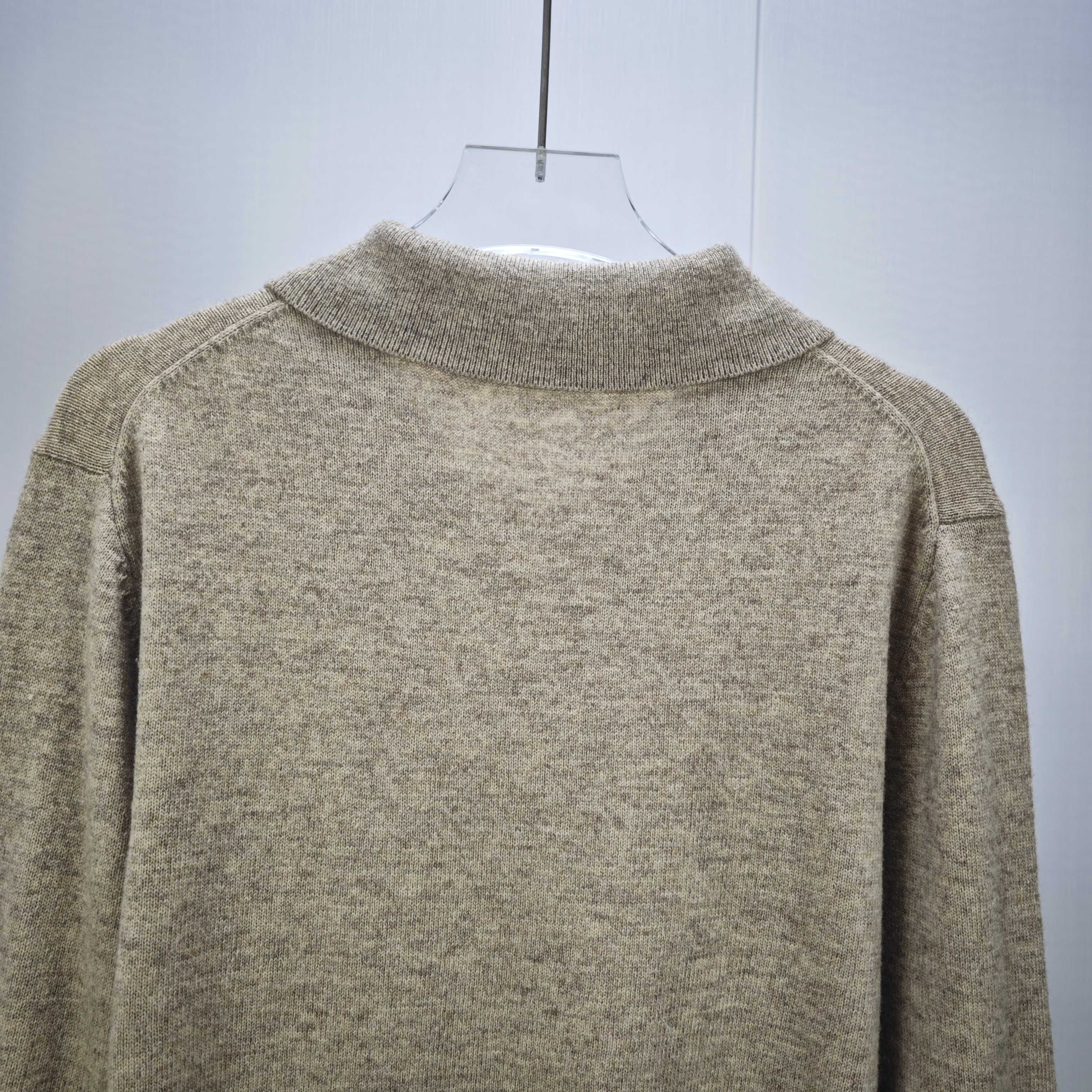 High-End Women’s Clothing: ACNE25 Heart-Weaving Wool Needles, Australian Hairy Fabric, Dark Ash Color - 图片 6