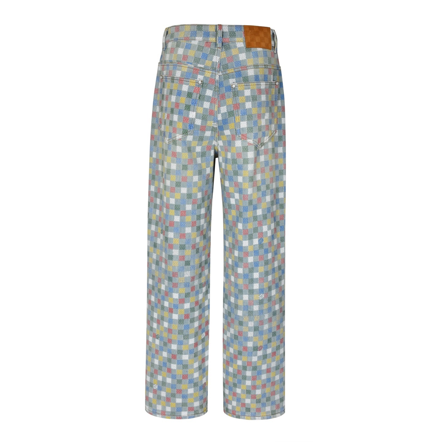 Louis Vuitton Multicolor Pixelated Damier Denim Jeans S-XL 3 i1743055473702 5864 0 1