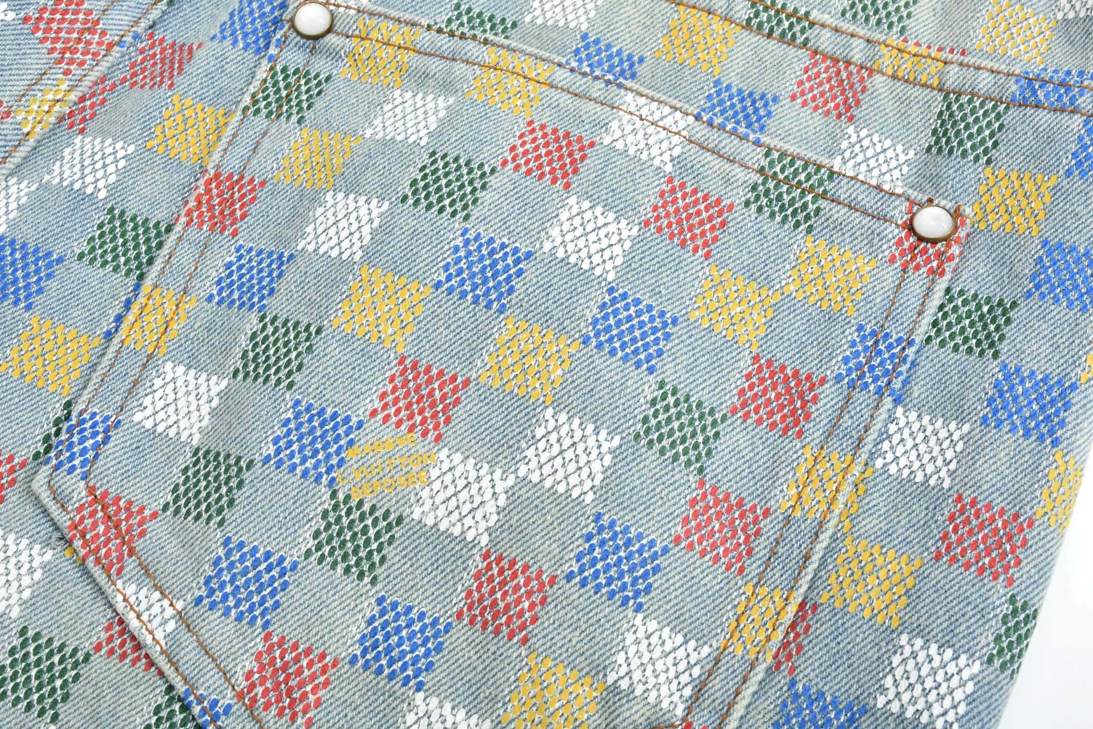Louis Vuitton Multicolor Pixelated Damier Denim Jeans S-XL 7 i1743055473936 8397 0 5