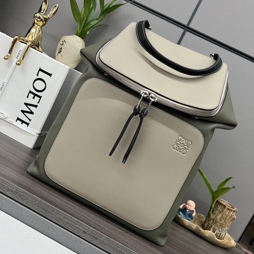 Loewe Goya Backpack: Stylish Leather Backpack with Adjustable Straps 1 Loewe Goya Backpack: Stylish Leather Backpack with Adjustable Straps