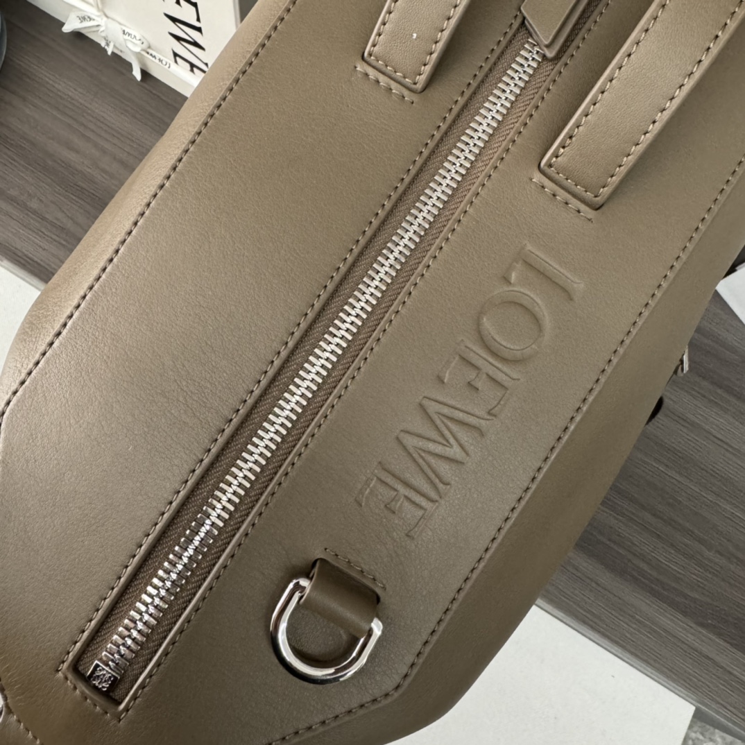 Loewe Large Khaki Leather Backpack for Men - Versatile & Stylish 7 i1703438371 2143 0