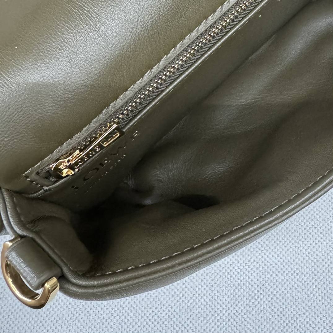 Loewe Puffer Goya Mini Bag in Olive Nappa Leather with Chain and Strap 9 i1720961192 5361 3