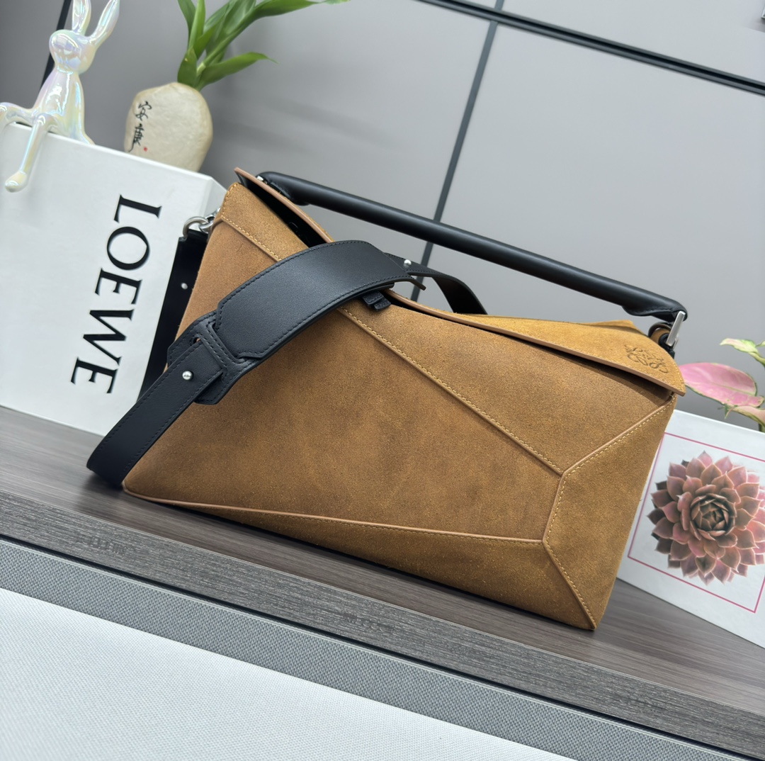 أين تجد أفضل
 Loewe Puzzle حقيبة حقيبة يد قماش قطن