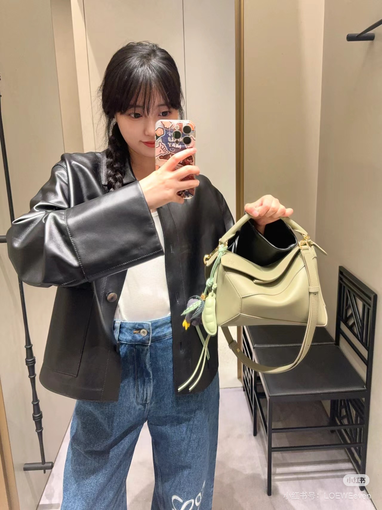 NO:192866,New version of uzzle autumn and winter new color scheme. Low saturation eucalyptus green is really touching. It is very versatile and durable~, the new Puzzle Edge (small), Dolce & Gabbana19860909新版uzzle 秋冬新配色 低饱和度的桉树绿真的很打动人 非常百搭耐看～,新款Puzzle Edge（小号）,Dolce&Gabbana,Bag