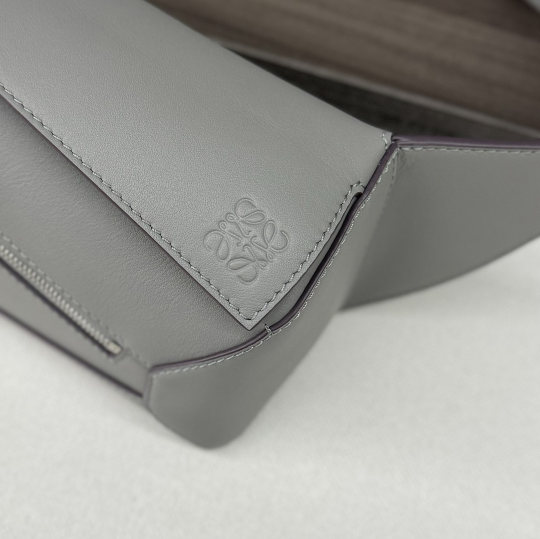 Loewe Puzzle Mini Leather Belt Bag Crossbody, Adjustable Strap, Gray 6 i1730218165 4033 8