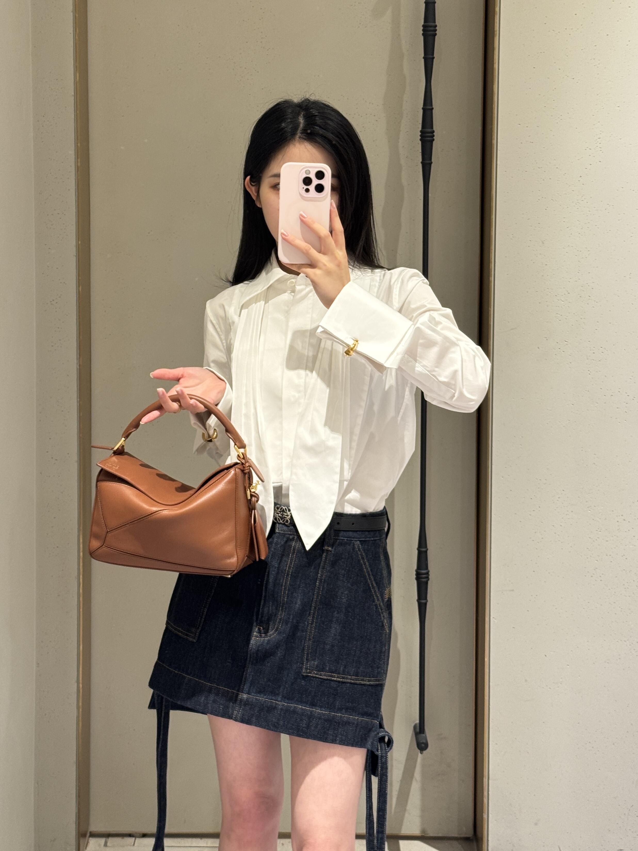 Puzzle Feather Light Nappa Leather Handbag Top Handle Bag 1 i1743440400648 6925 0 0