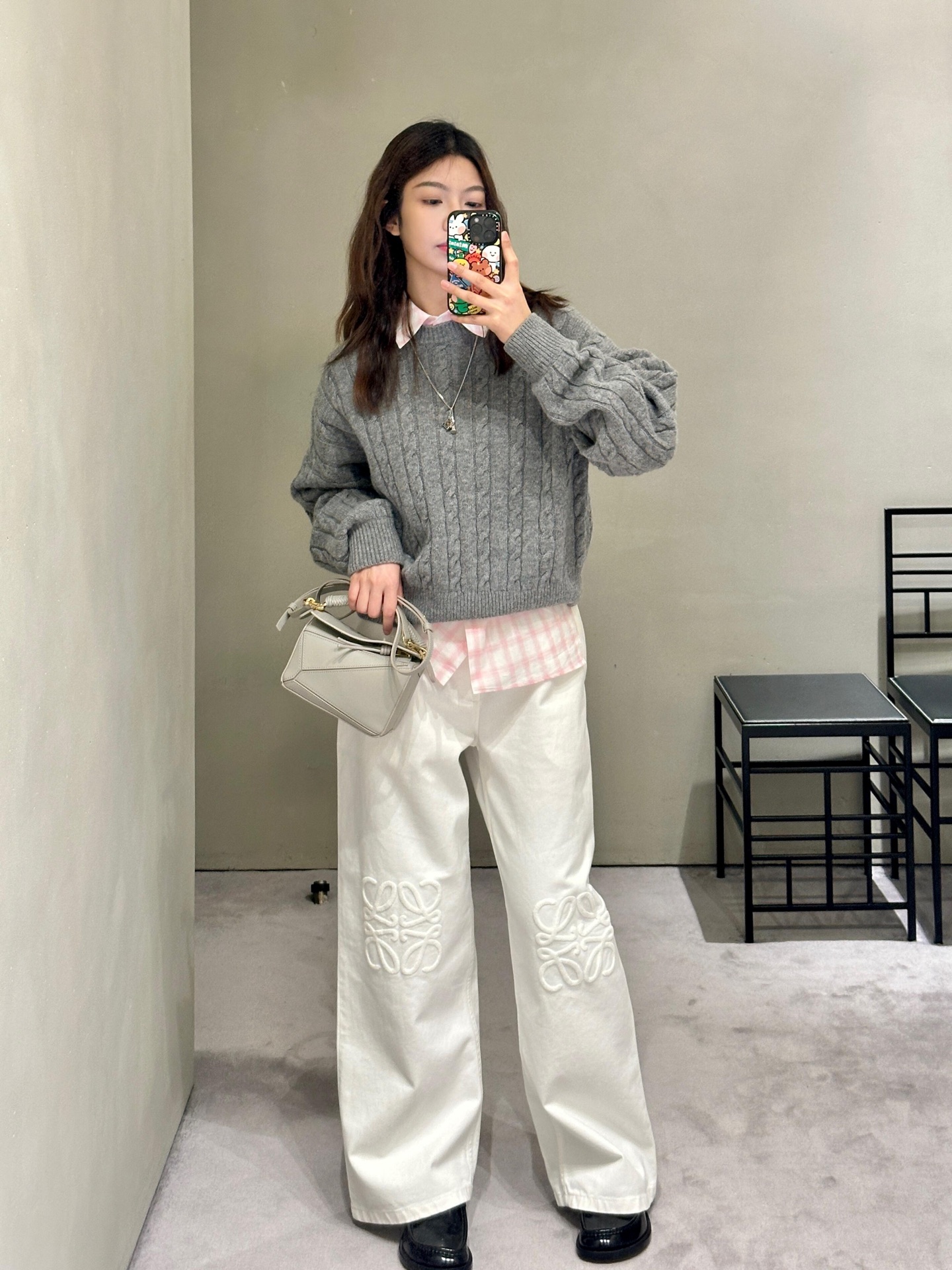 NO:193875,White Moonlight Uzzle Mini Luojia 25 Spring and Summer Limited Uzzle Shell Gray A whole white moonlight color The leather braid handle is not too beautiful Wow, Puzzle Edge braid, Dolce & Gabbana, loewe19860909白月光uzzle迷你 罗家25春夏限定uzzle贝壳灰 一整个白月光的颜色 皮质编织手柄别太美了哇,Puzzle Edge 编织,Dolce&Gabbana,loewe,Bag