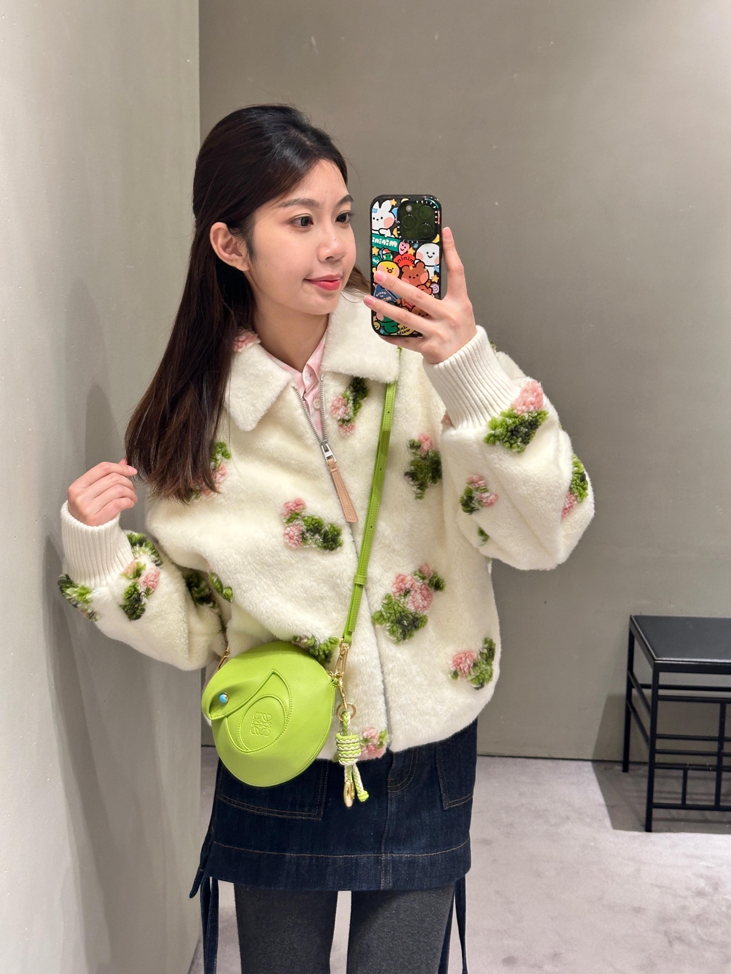 Loewe Green Snake Year Collection Small Round Bag, Luxury Leather Crossbody 2 i1745000134972 7353 0 1