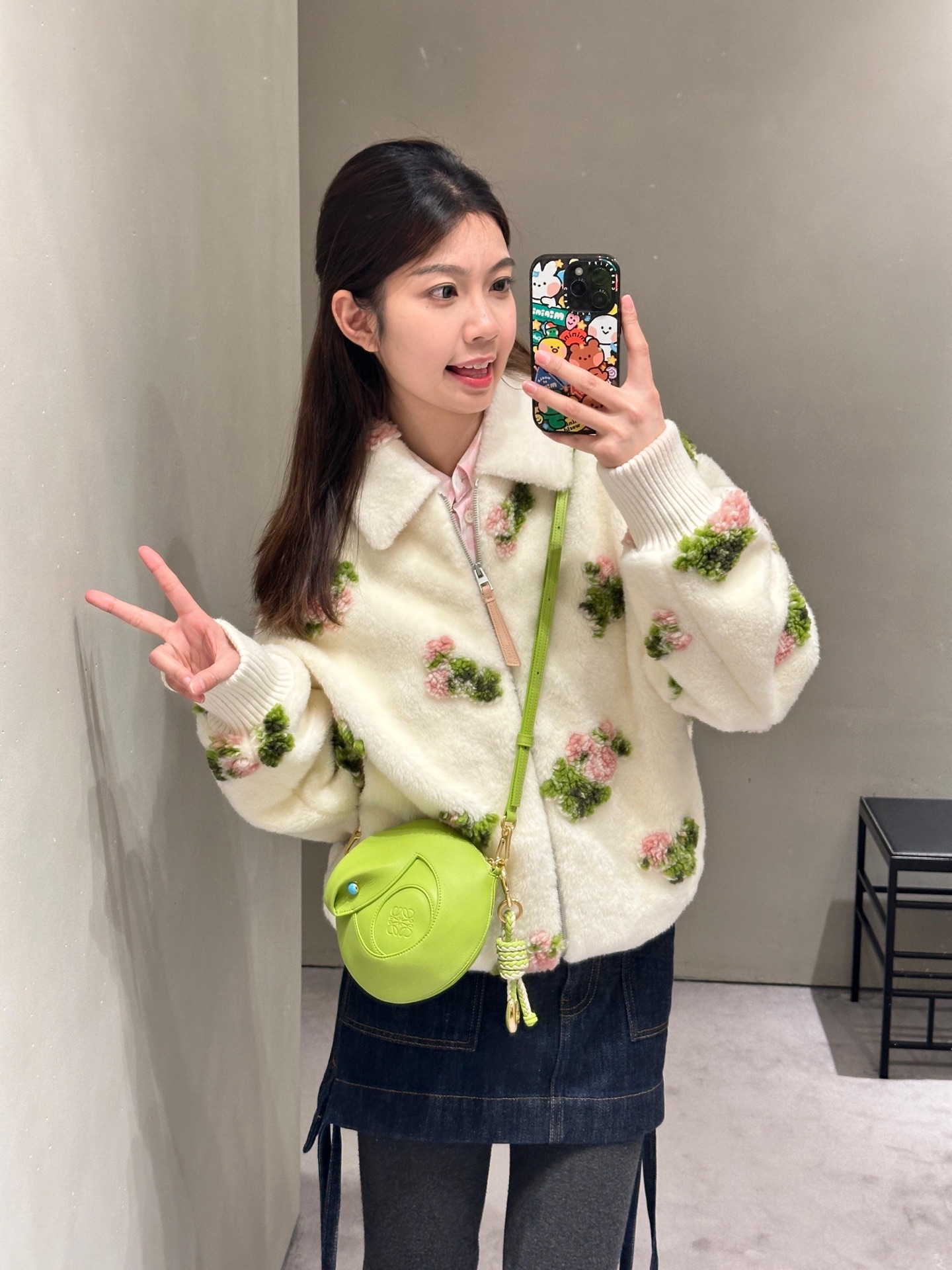 Loewe Green Snake Year Collection Small Round Bag, Luxury Leather Crossbody 1 i1745000135010 5280 0 0