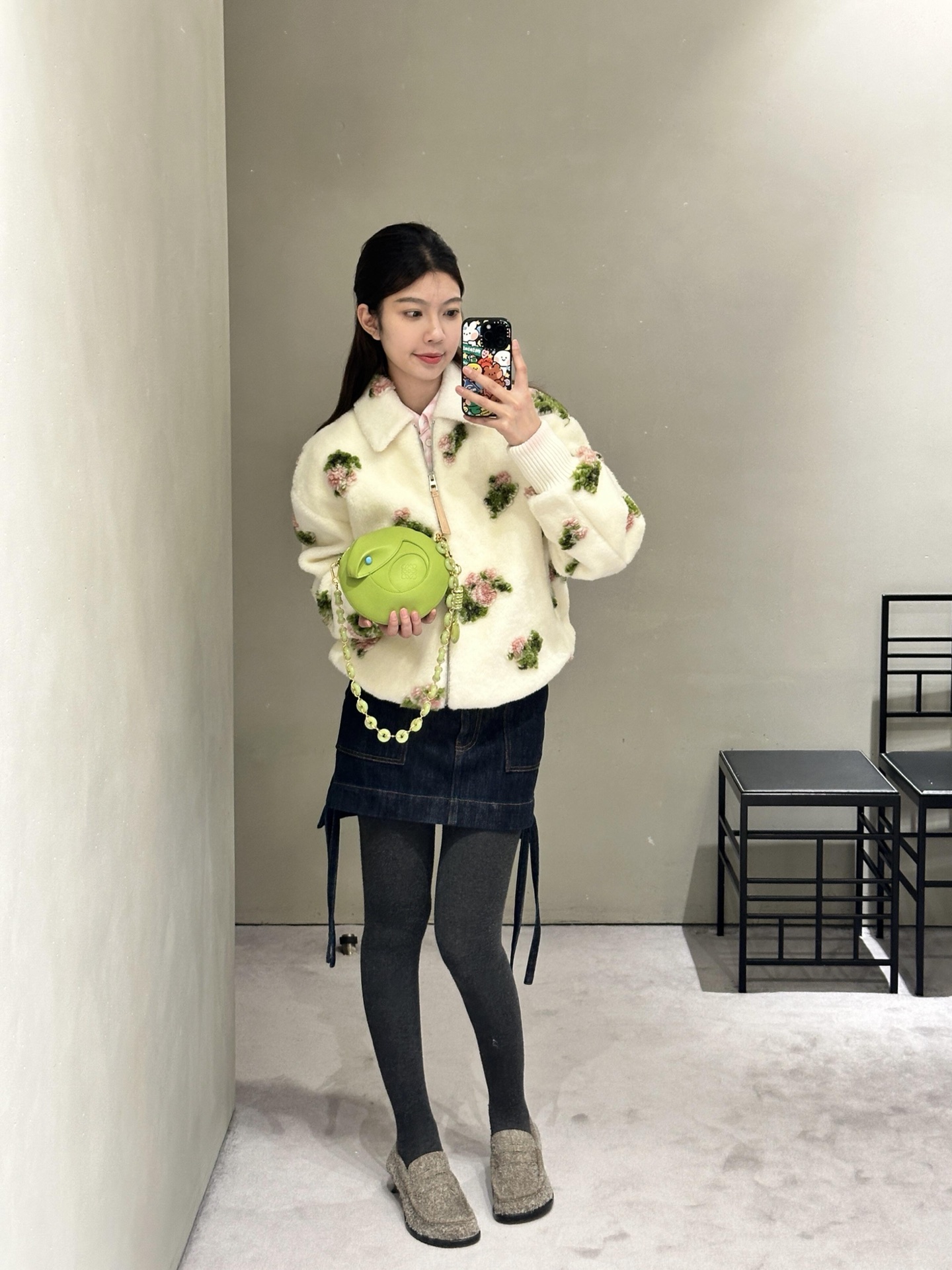 Loewe Green Snake Year Collection Small Round Bag, Luxury Leather Crossbody 3 i1745000142361 228 0 2