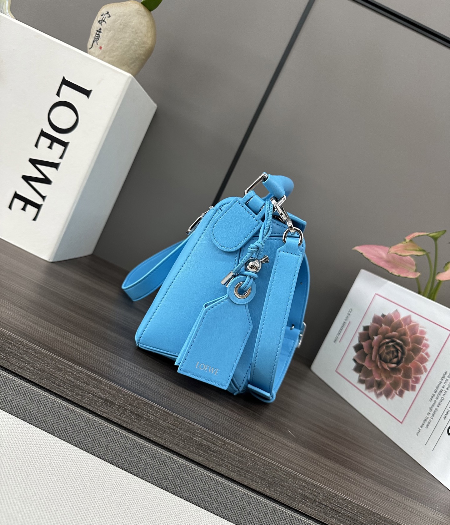 Loewe Puzzle Small Featherlight Nappa Leather Bag - Geometric Design, Sky Blue 3 i1745137742237 3938 0 1