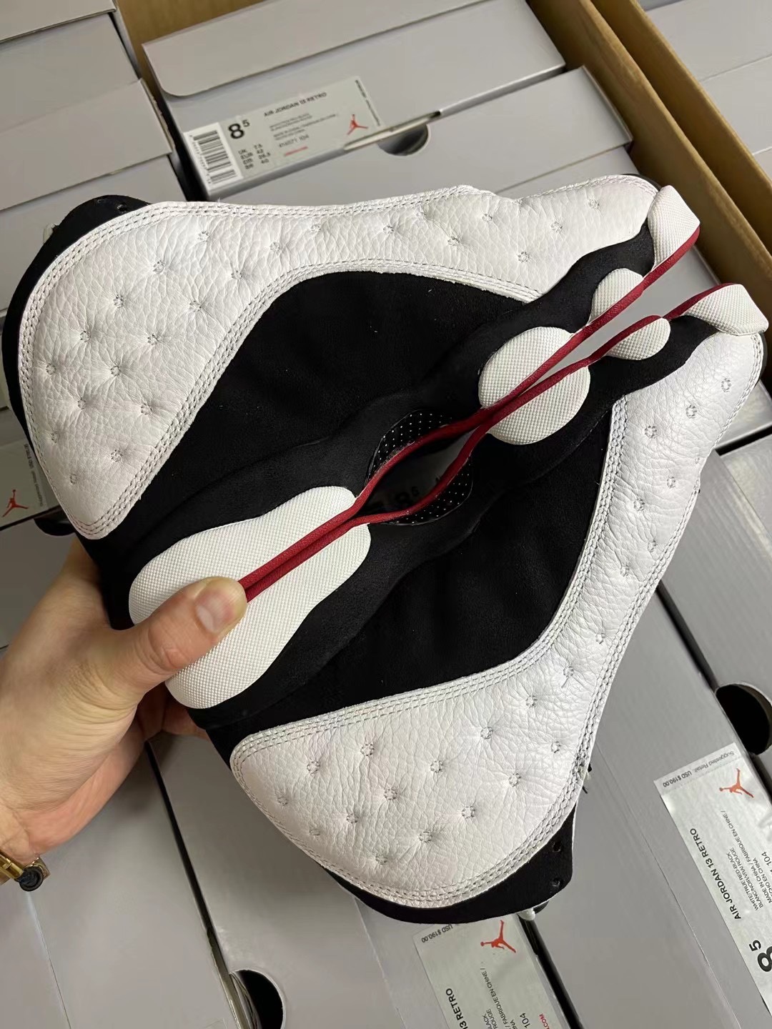 纯原福利之前6XX️AirJordanAJ13Retro黑白熊猫414571-104圈内最强13代目前可