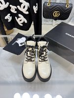 Chanel Fake
 Short Boots Embroidery Cowhide Sheepskin Fall/Winter Collection
