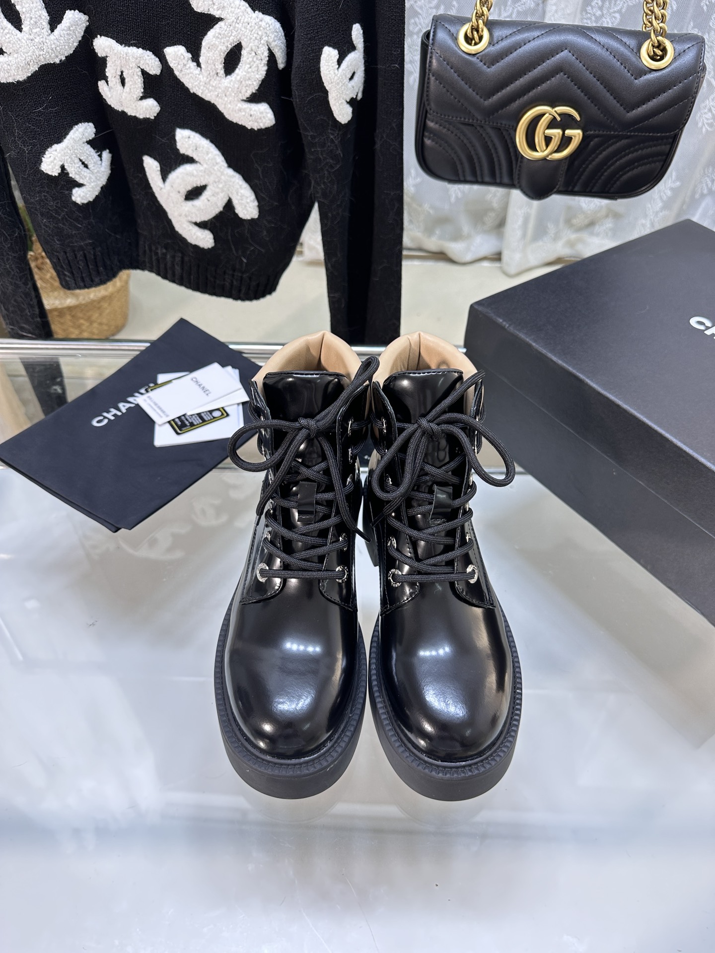 Chanel Short Boots Embroidery Cowhide Sheepskin Fall/Winter Collection