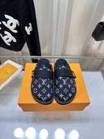 Buy High-Quality Fake
 Louis Vuitton Shoes Mules Gold Calfskin Cowhide Rubber Wool Spring Collection Cosy