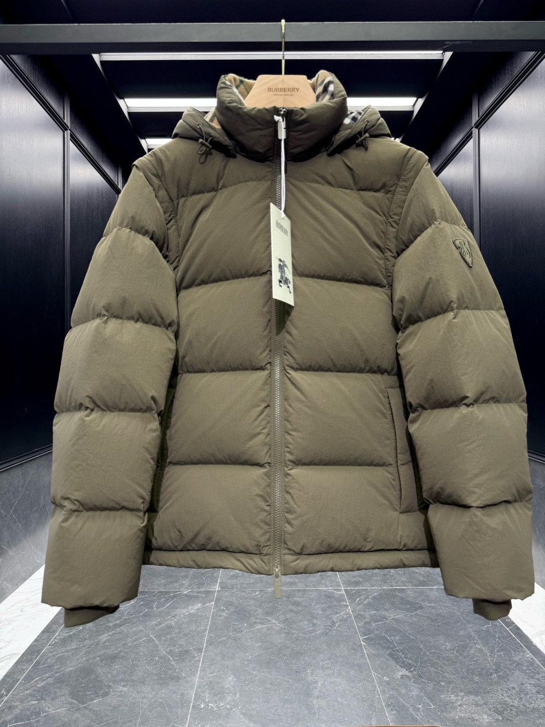 BBR** 2025秋冬顶级柏利可拆袖连帽夹克羽绒服.可脱袖变马甲.可脱帽变立领夹克/立领马甲/一件衣服