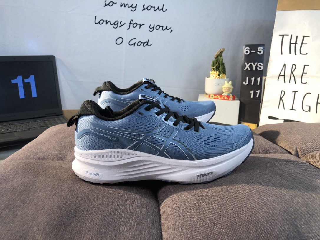 ️真标半码 ASICS亚瑟士Trabuco Max 32代越野跑鞋情侣耐磨回弹透气运动鞋 带半码.65XYSJ1111