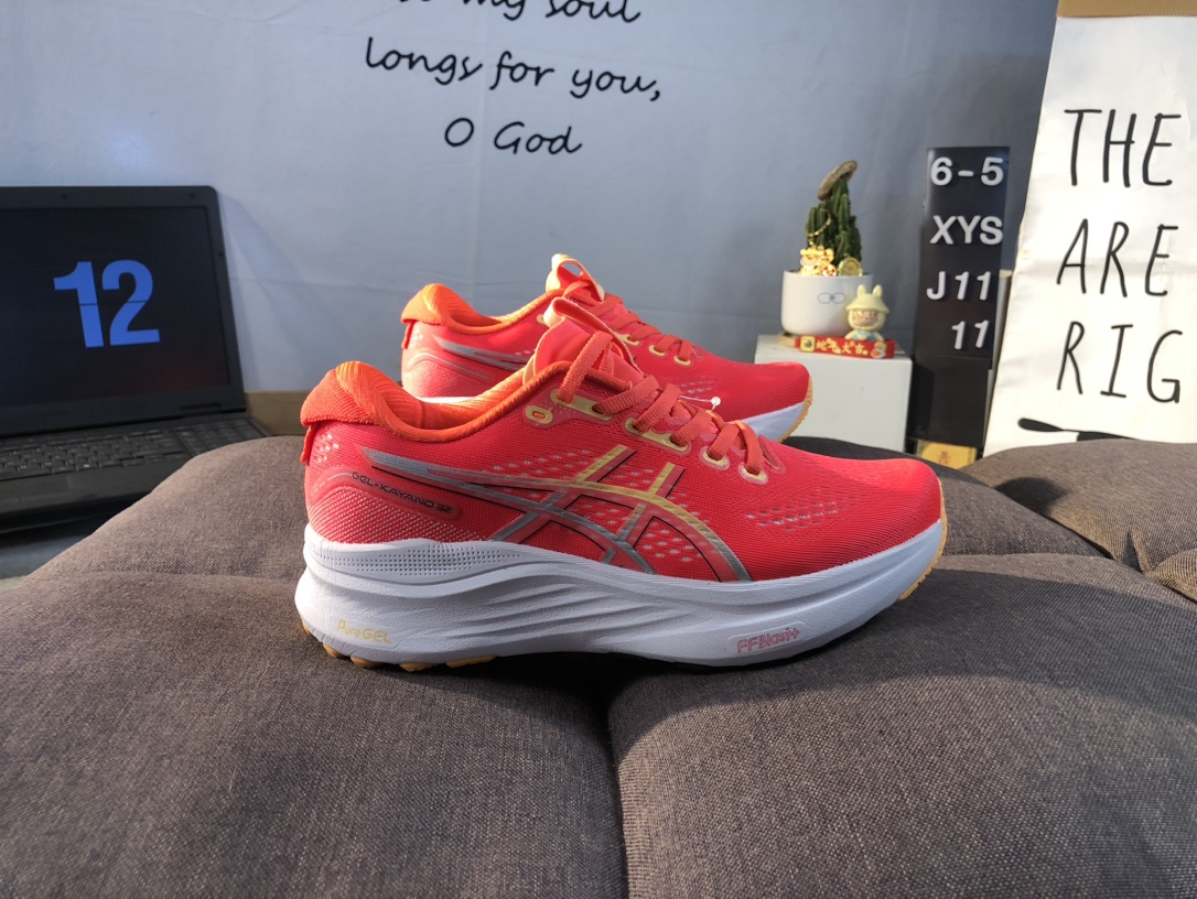 ️真标半码 ASICS亚瑟士Trabuco Max 32代越野跑鞋情侣耐磨回弹透气运动鞋 带半码.65XYSJ1111