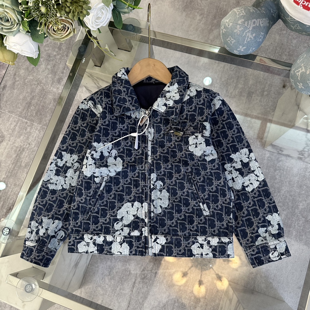 Dior Vêtements Manteaux & Blousons Bleu Coton Tissu de coton bleu Collection automne – hiver Fashion