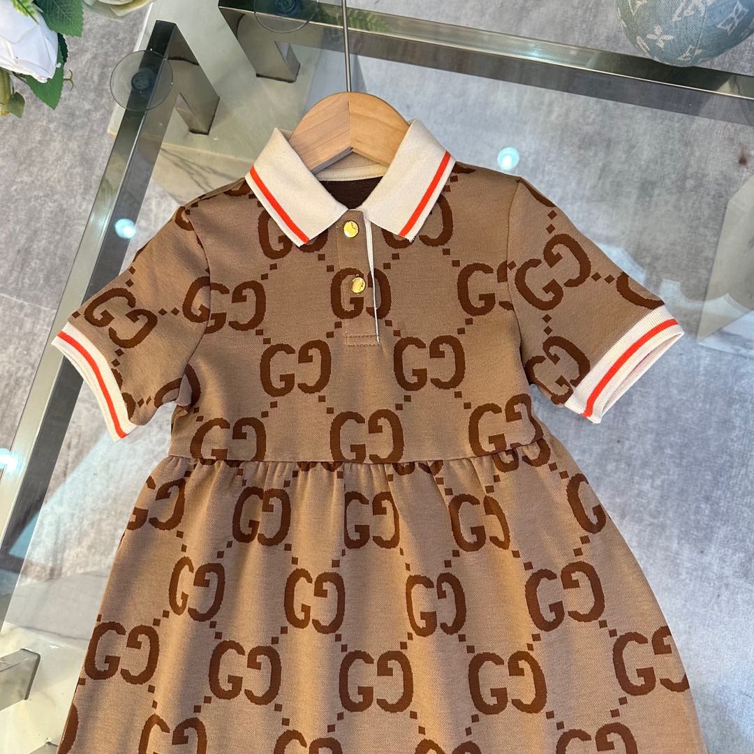 Gucci Kids Polo Dress - Breathable Cotton, Perfect for Spring & Summer 3 i1736562992924 7790 0 1