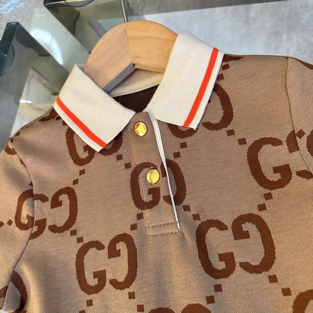 Gucci Kids Polo Dress - Breathable Cotton, Perfect for Spring & Summer 9 i1736562995924 4302 0 8