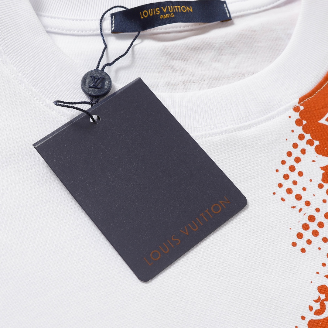 Louis Vuitton/路易威登 满印老花渐变字母短袖T恤