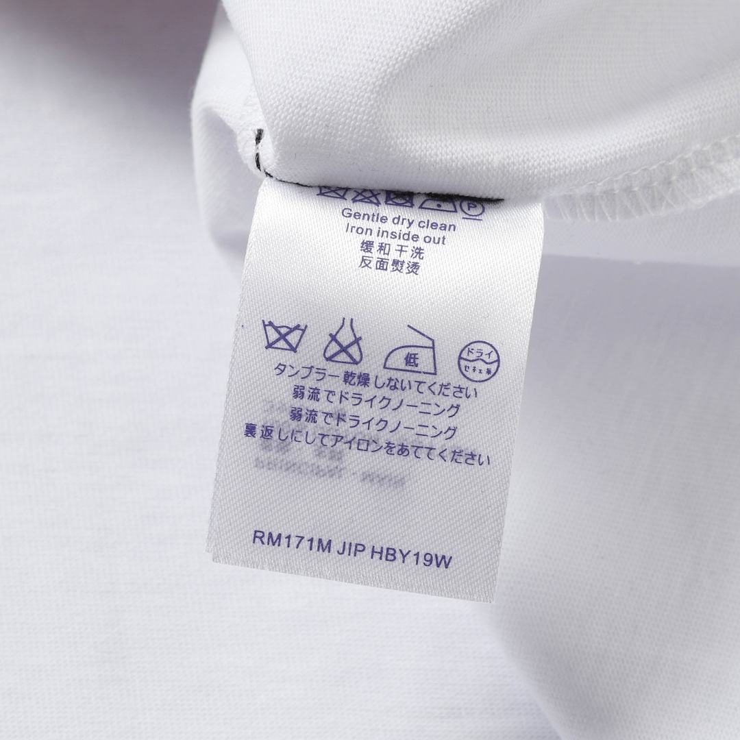 Burberry/巴宝莉 立体硅胶Logo短袖T恤 黑色 白色