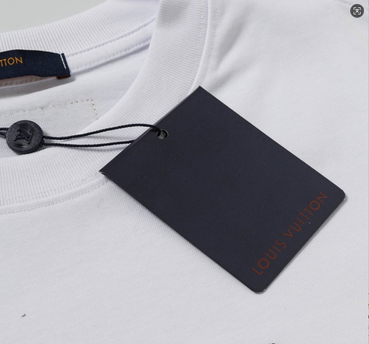 Louis Vuitton/路易威登 立体硅胶Logo短袖T恤 白色 黑色