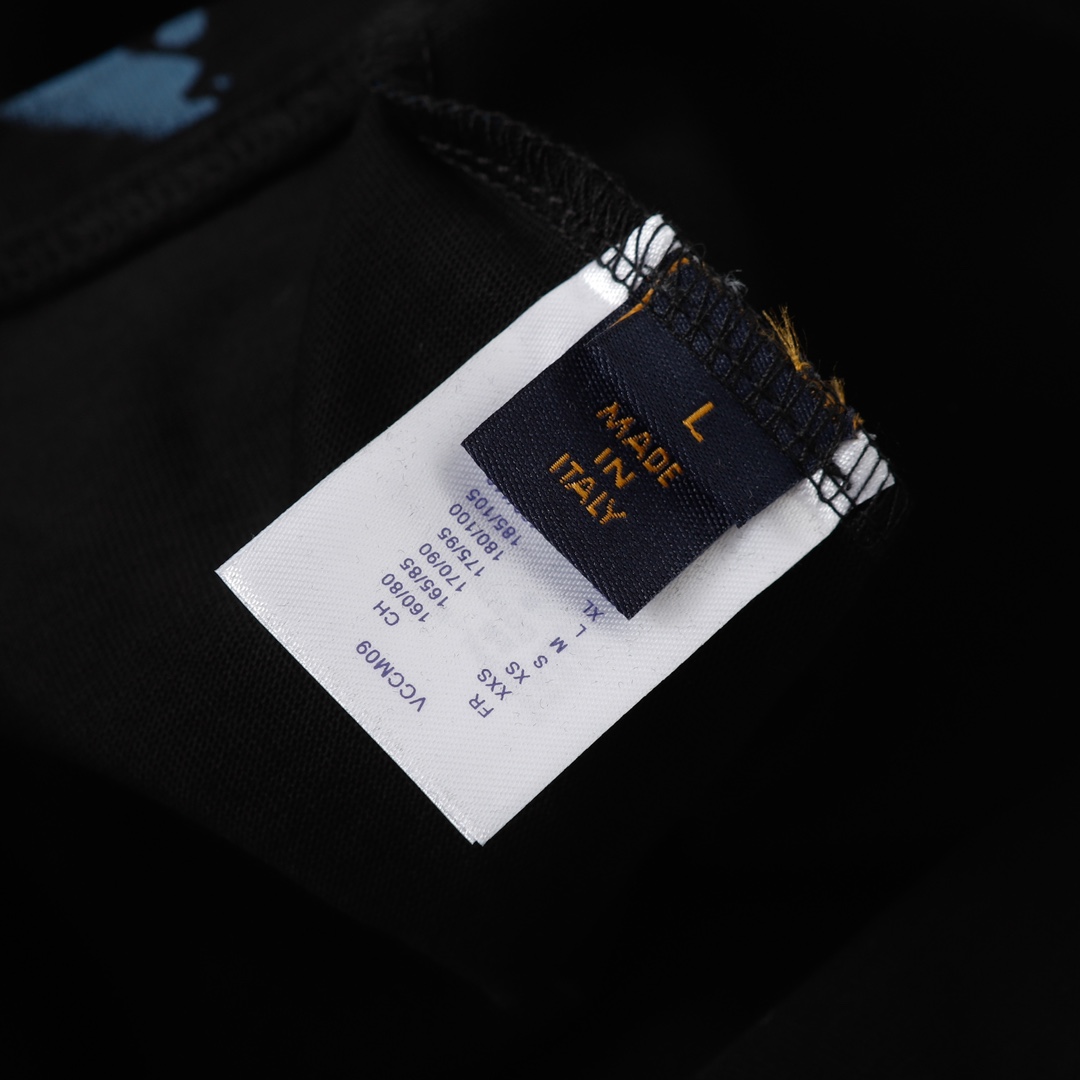 Louis Vuitton/路易威登 老花腰果花扎染短袖T恤 黑色 白色