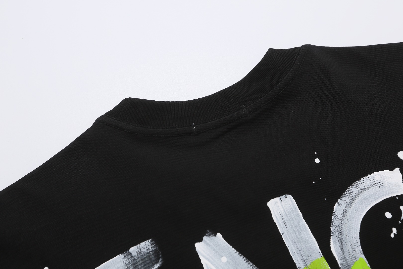 Balenciaga/巴黎世家 手绘泼墨涂鸦Logo短袖T恤