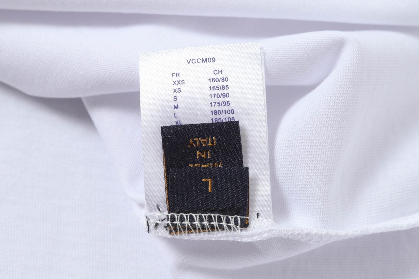 Louis Vuitton/路易威登 25ss 橙标镂空刺绣圆领短袖T恤黑色 白色