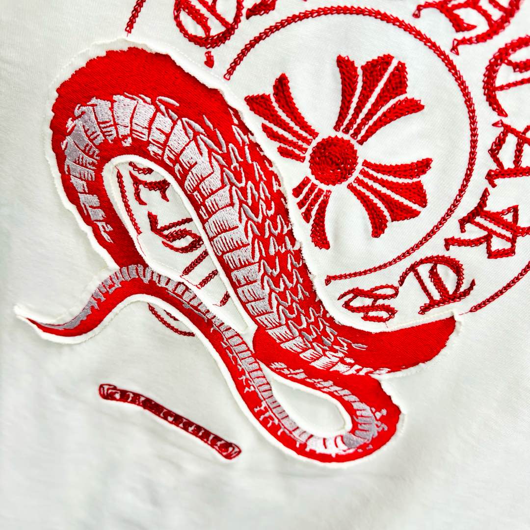 Chrome Hearts/克罗心 25ss 蛇年限定刺绣短袖T恤 蛇年限定系列
