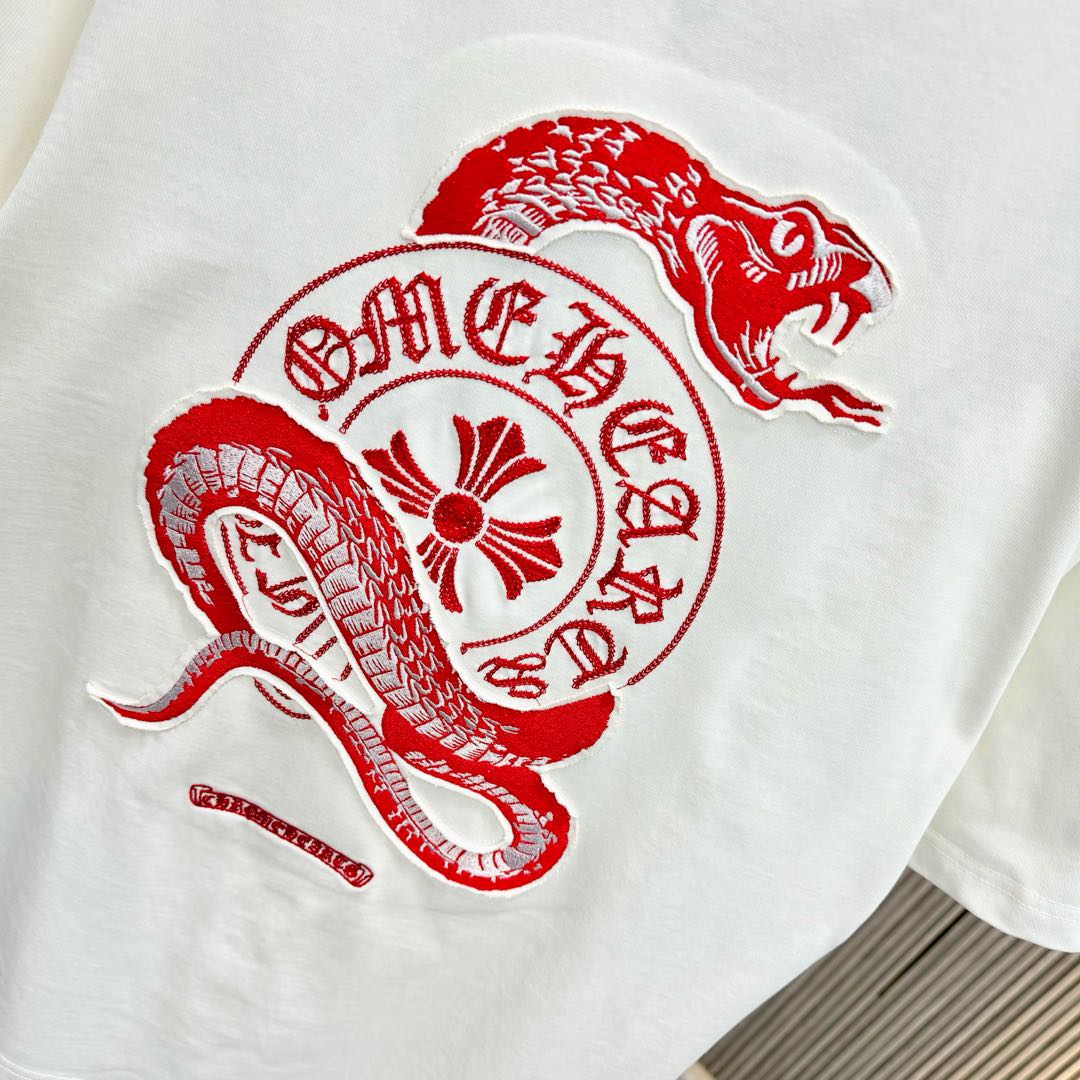 Chrome Hearts/克罗心 25ss 蛇年限定刺绣短袖T恤 蛇年限定系列