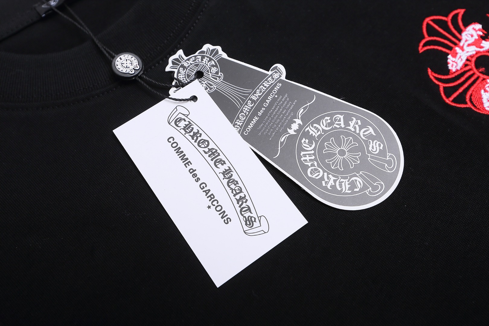 Chrome Hearts/克罗心 25ss 蛇年限定刺绣短袖T恤 黑色 白色