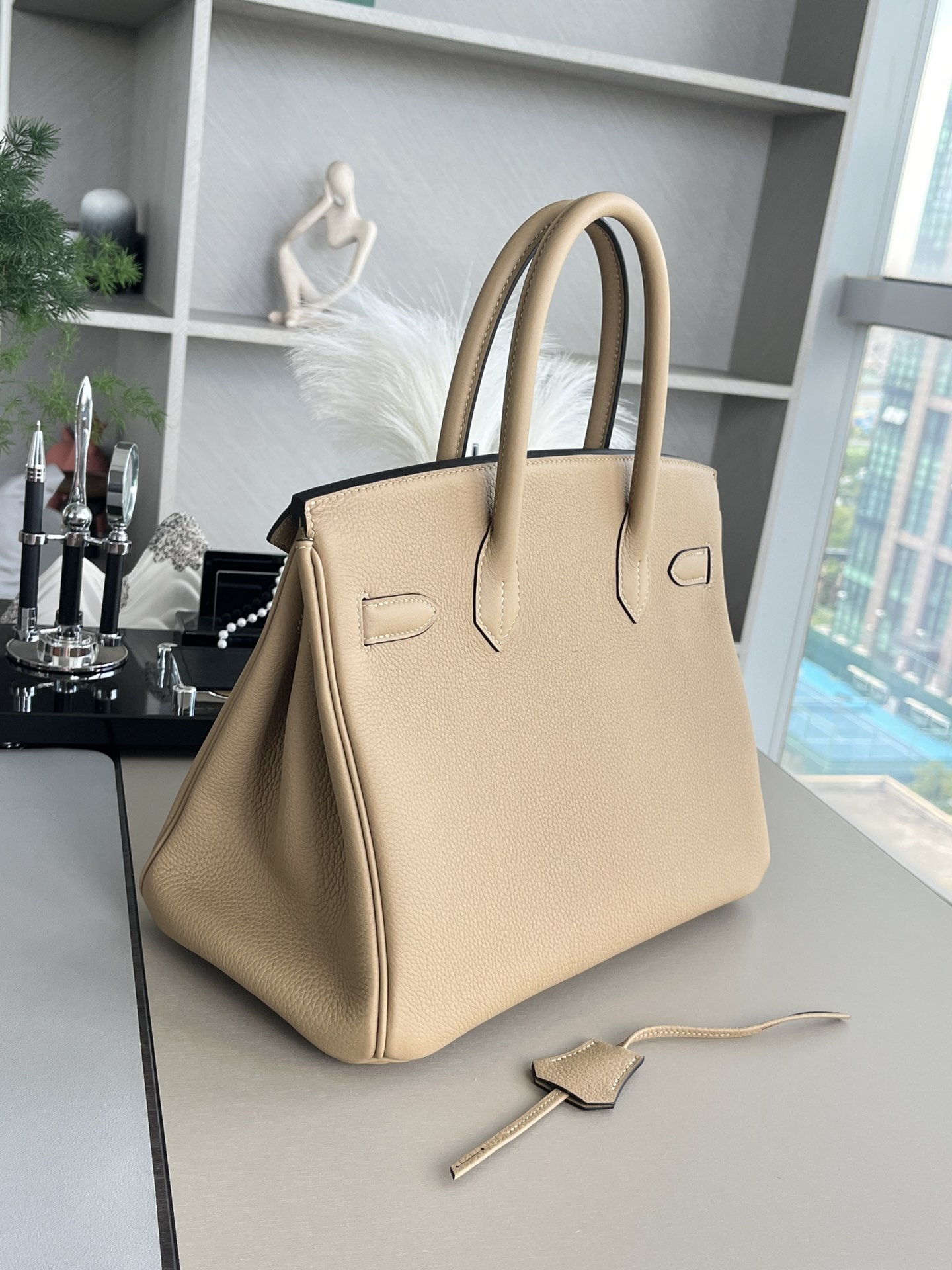birkin30 马尔法米色togo 金扣，一级手工缝制