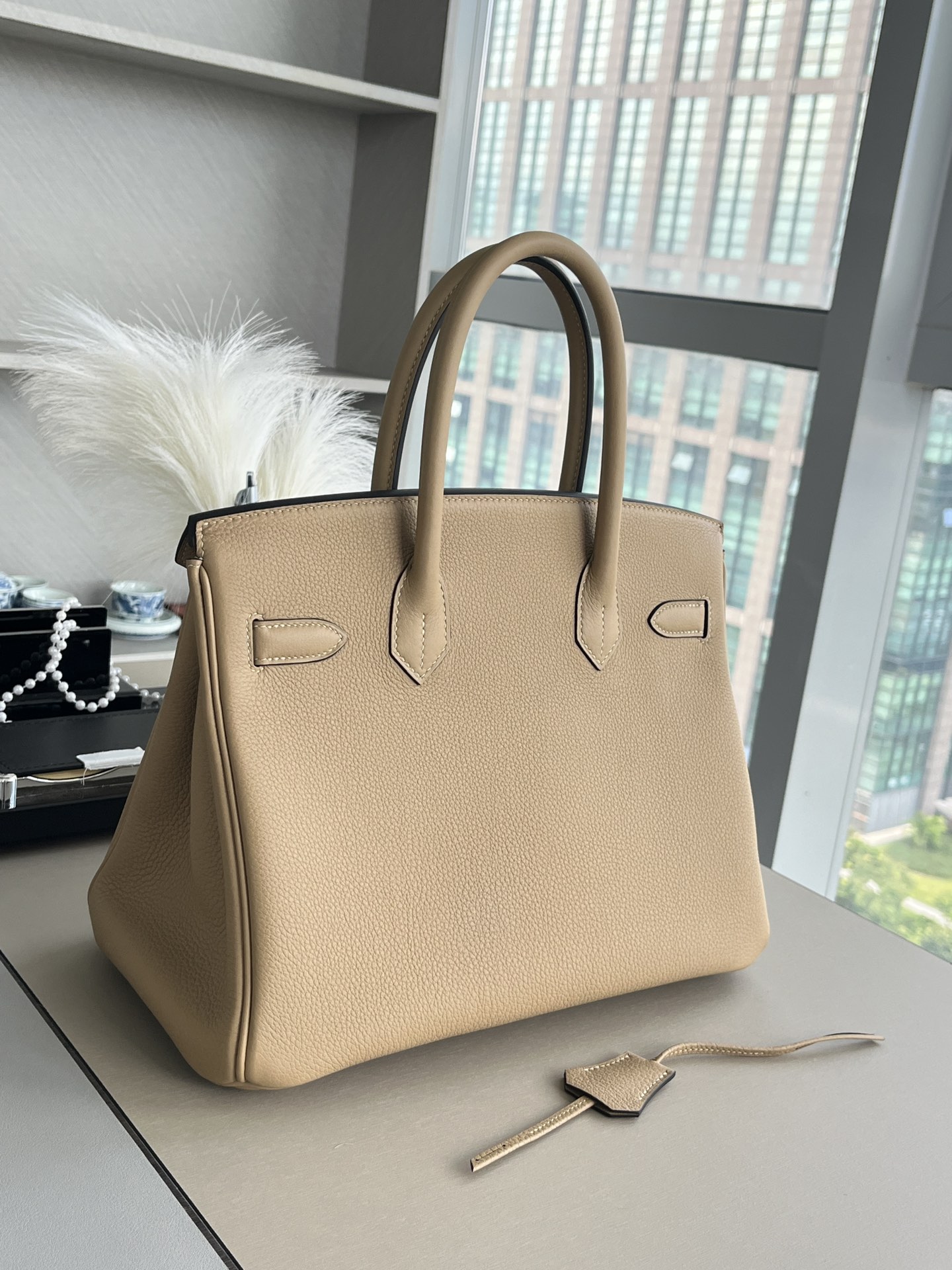 birkin30 马尔法米色togo 金扣，一级手工缝制