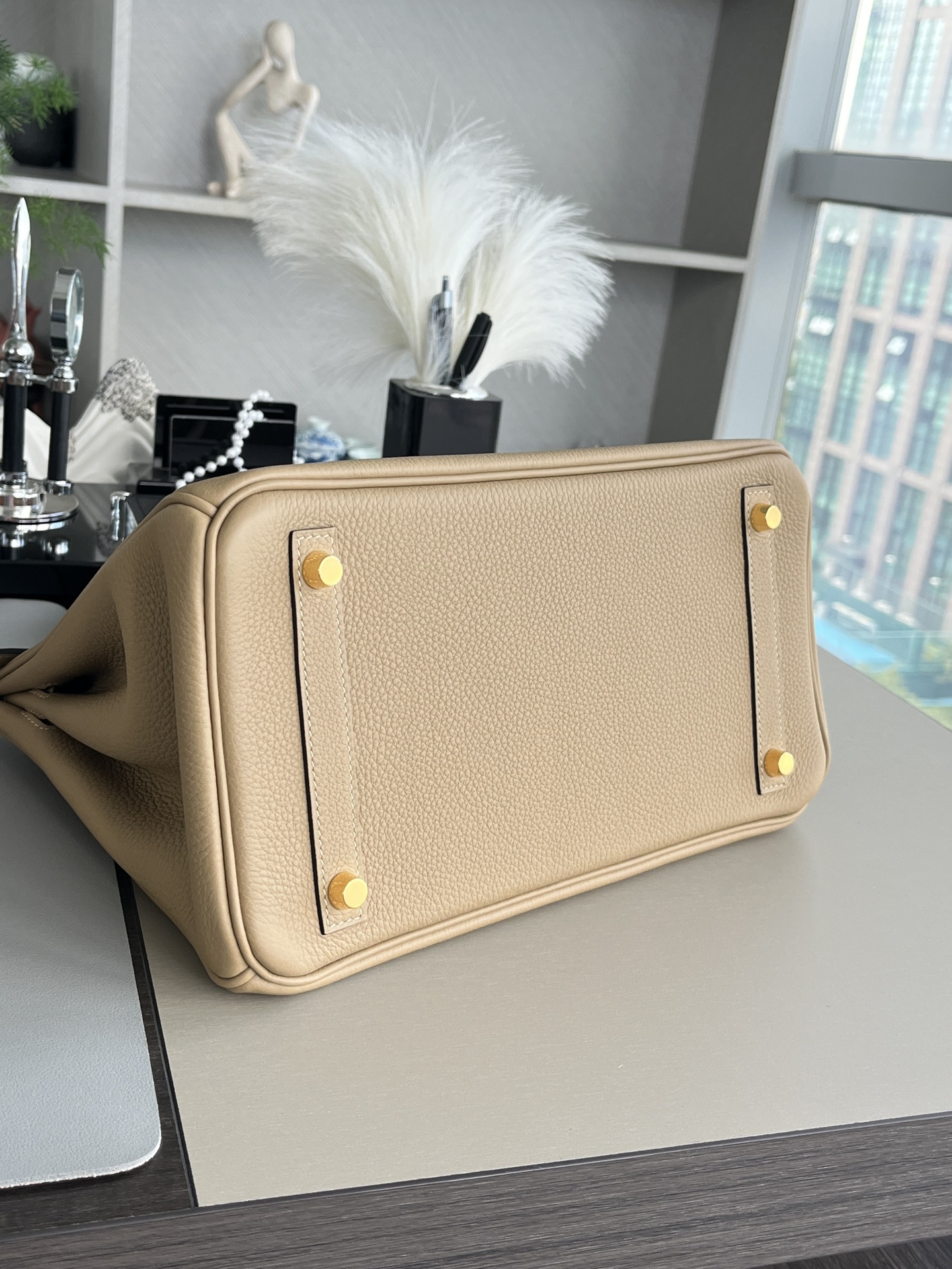 birkin30 马尔法米色togo 金扣，一级手工缝制