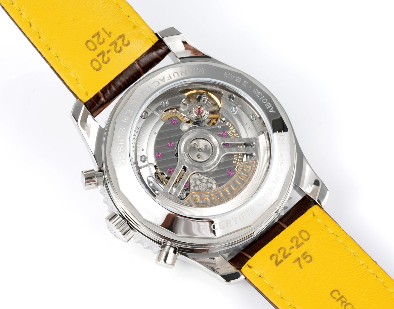 百年灵 Navitimer 航空计时腕表皮带,男,手表 9