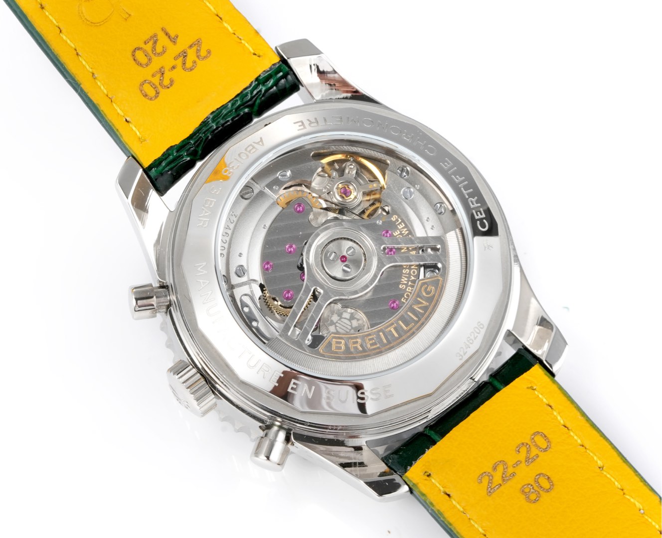 百年灵 Navitimer 机械腕表皮带,男,手表 9