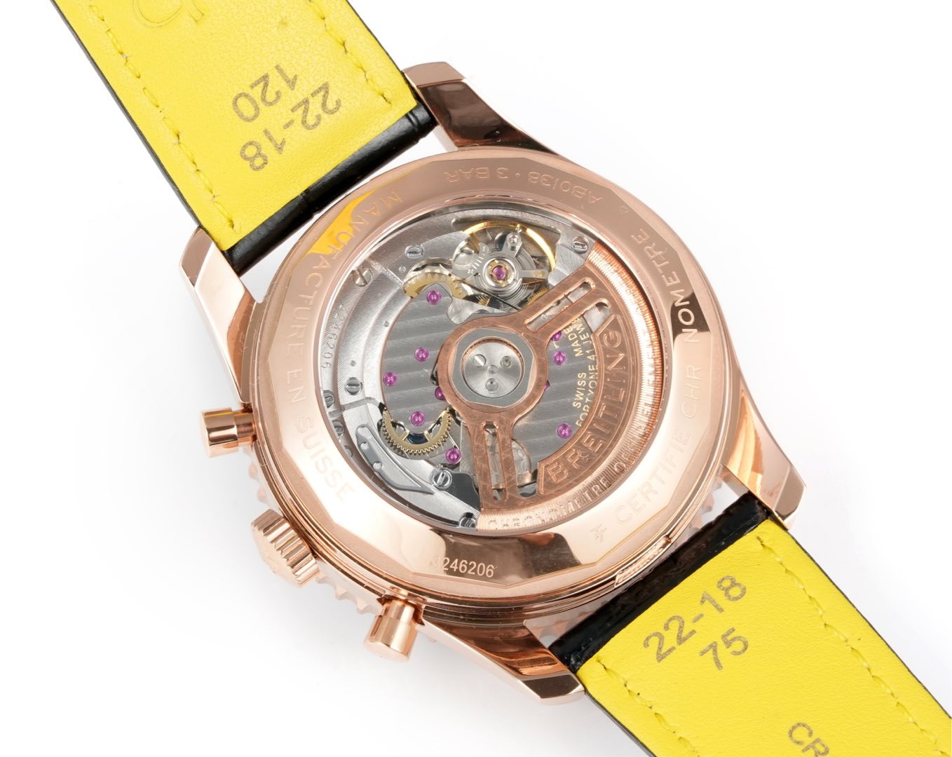 百年灵 Navitimer 航空计时腕表皮带,男,手表 9