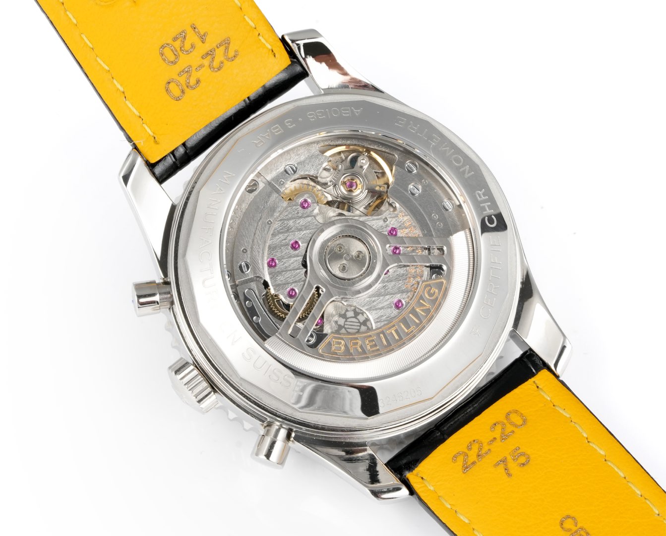 百年灵 Navitimer 航空计时腕表皮带,男,手表 9