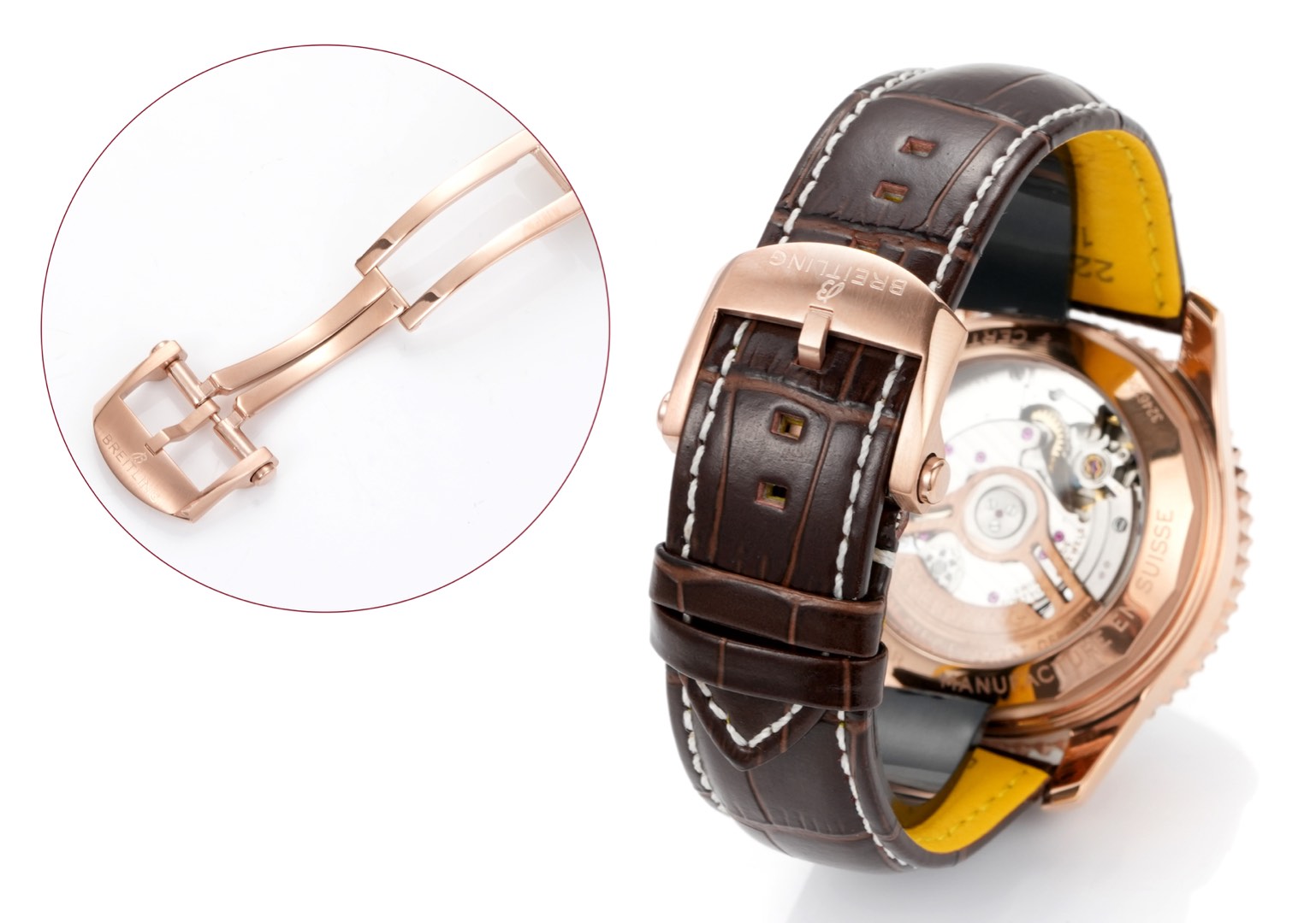 百年灵 Navitimer 航空计时腕表皮带,男,手表 8