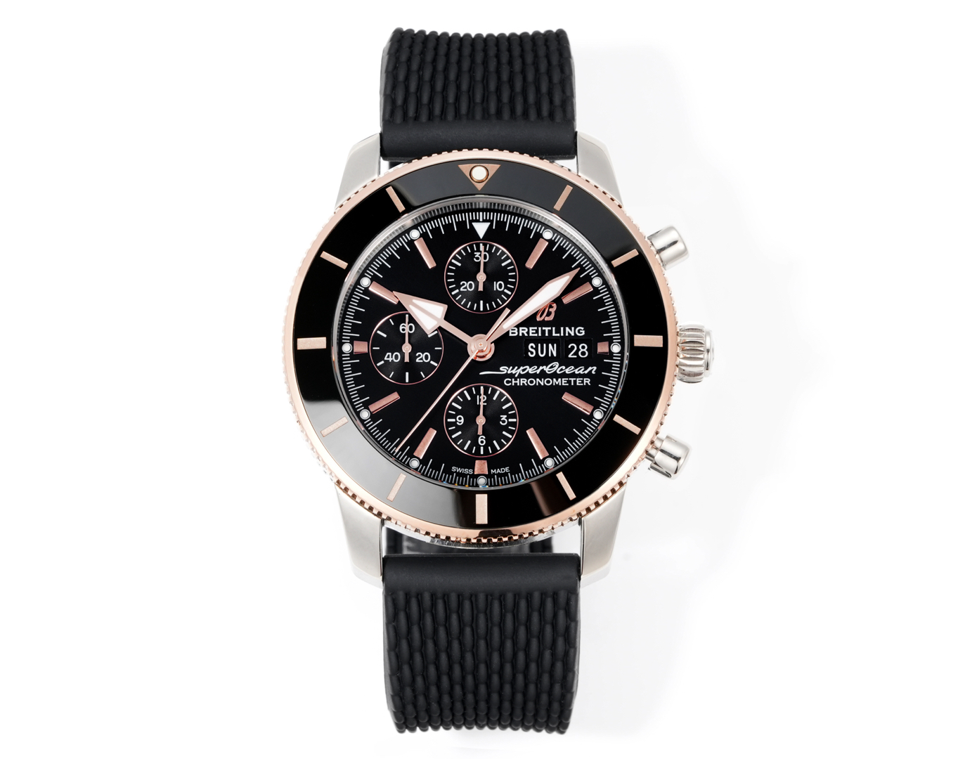 Ocean Culture Double Calendar Watch: BLS V2 Edition with Super-Luminova Nightlight and Milan Steel Belt